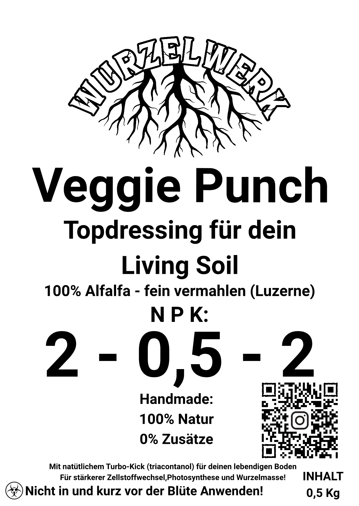 Wurzelwerk Veggie-Punch – Alfalfa Topdressing