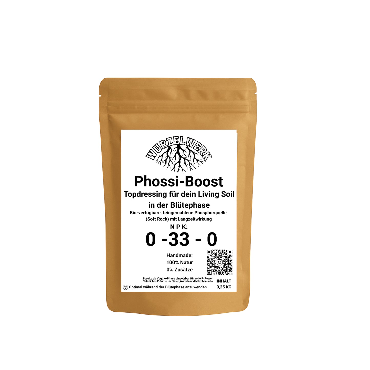 Wurzelwerk Phossi-Boost fein gemahlenes  Phosphor Topdressing für Living Soil