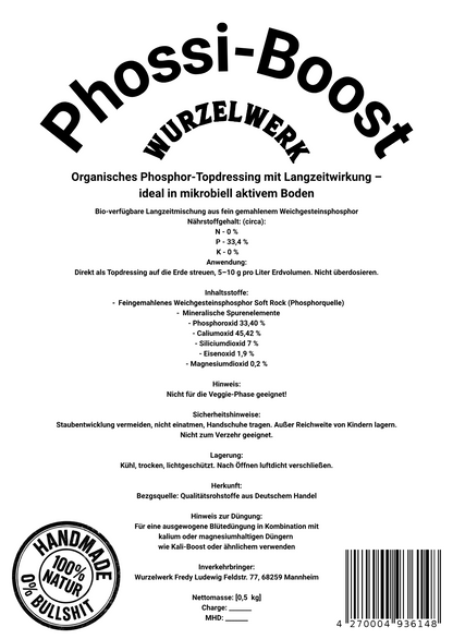 Wurzelwerk Phossi-Boost fein gemahlenes  Phosphor Topdressing für Living Soil